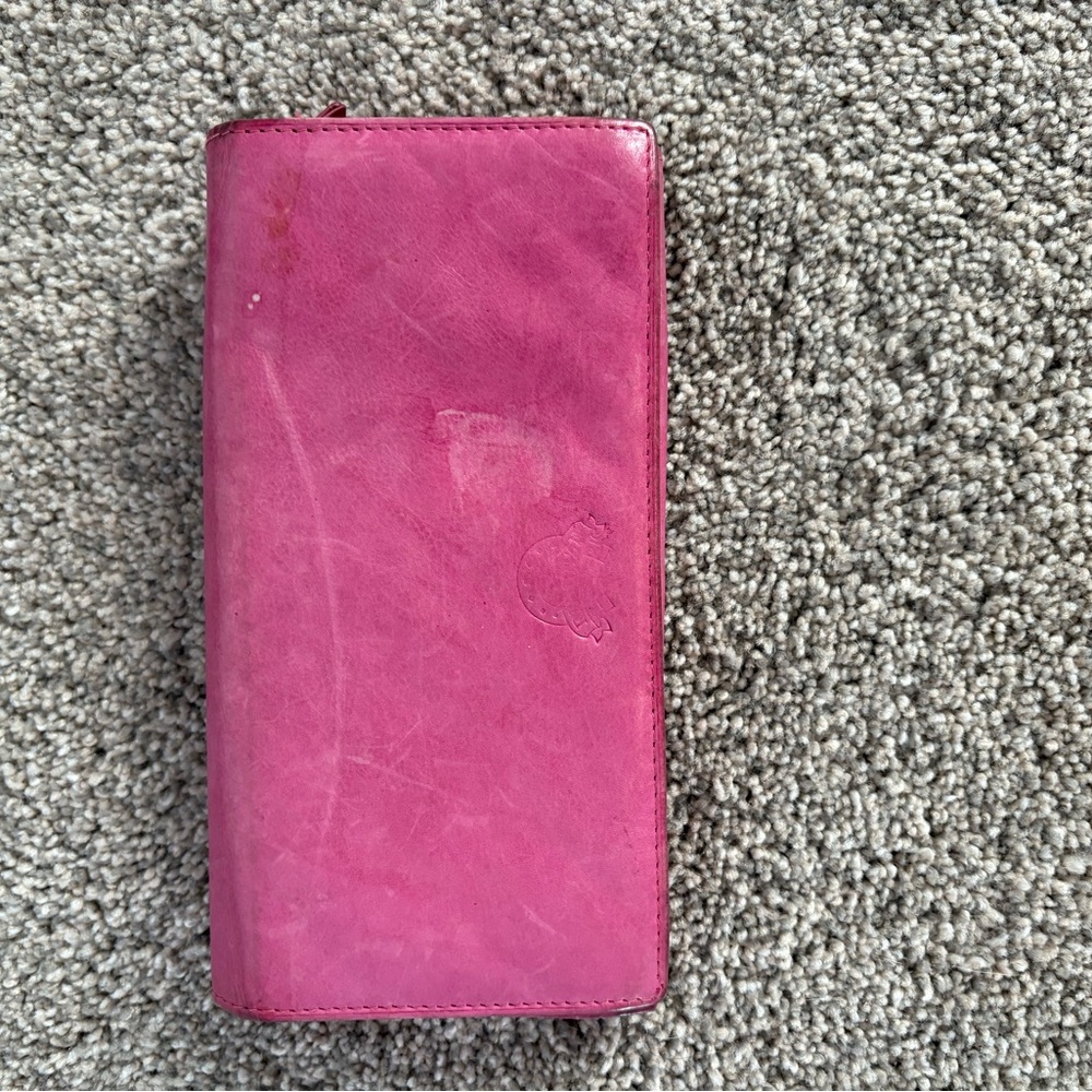 Elegant Pink Leather Wallet